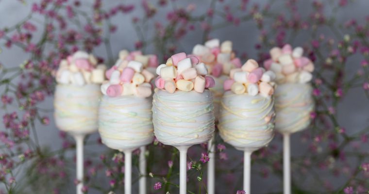 Cake pops z mini marshmallows